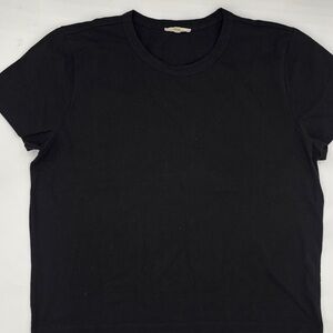 Madewell The Perfect Crewneck Tee in Allday Jersey in Black